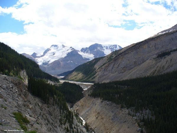 Une vue dans le parc National de Jasper