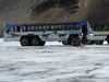 Un autobus du champ de glace Columbia