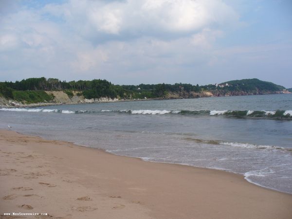 La plage d'Ingonish Sud - direction nord-est